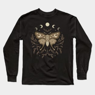 Celestial Moth Bloom Long Sleeve T-Shirt